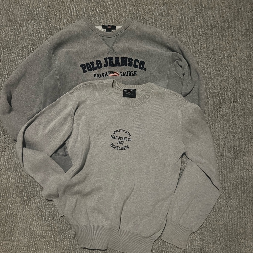Lot of TWO Authentic Polo Ralph Lauren sweaters/crewnecks